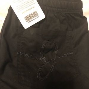 Jaanuu Skinny Black Scrub Pants XS Tall